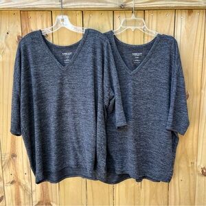 Torrid Grey V-Neck Sweater x 2